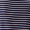 Petite Size Stripe 3/4 Sleeve Boatneck Top