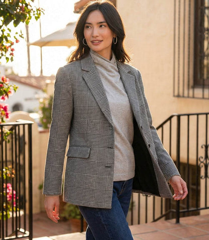 Houndstooth Blazer