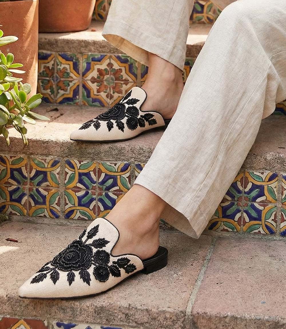 Seychelles Around The World Embroidered Mules