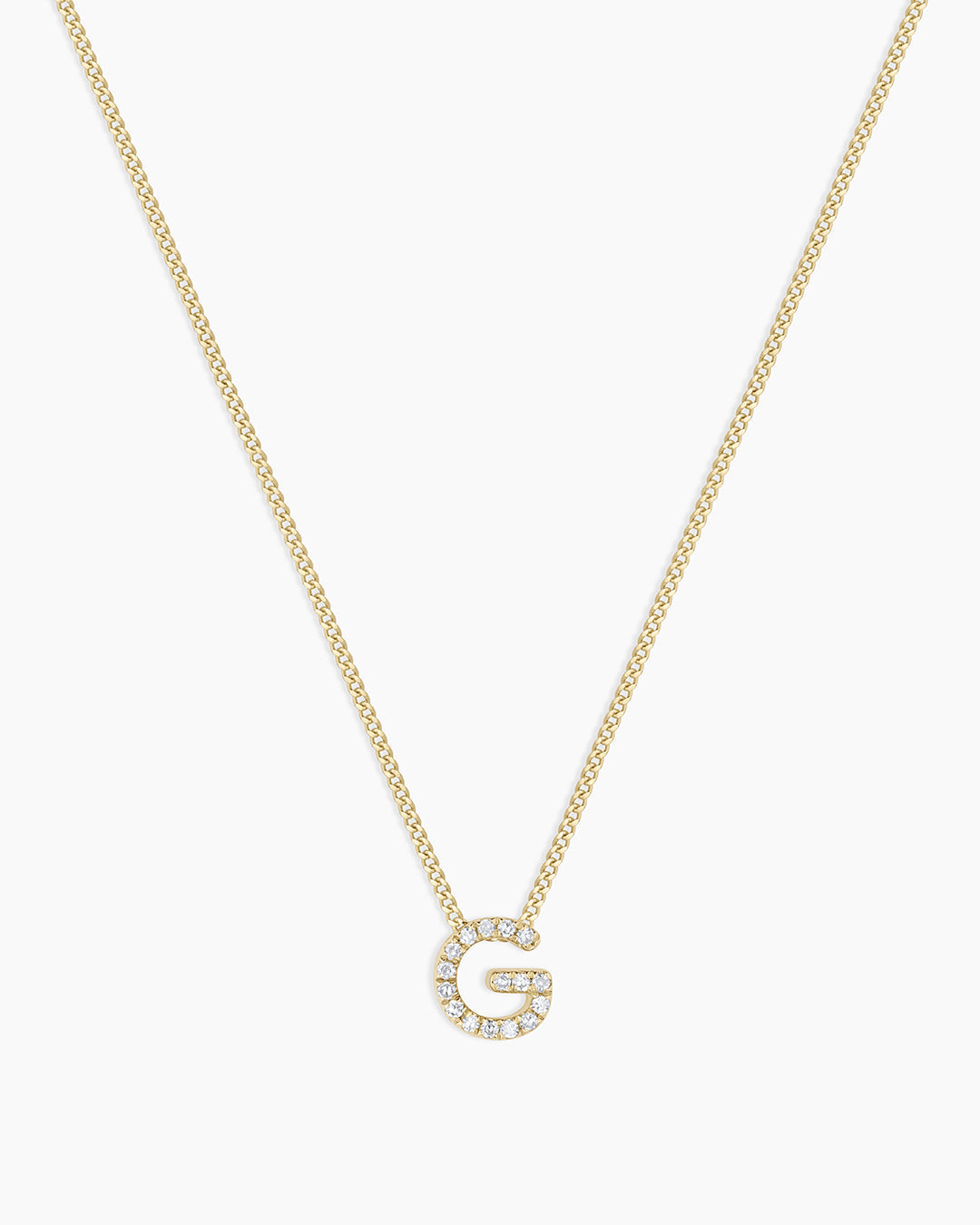 14K Diamond Alphabet Necklace