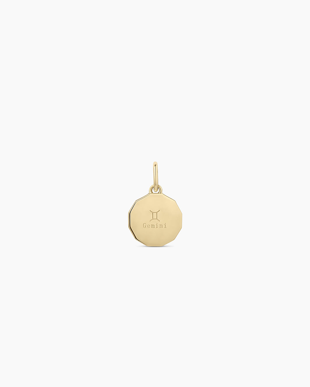 14K Diamond Zodiac Coin Charm