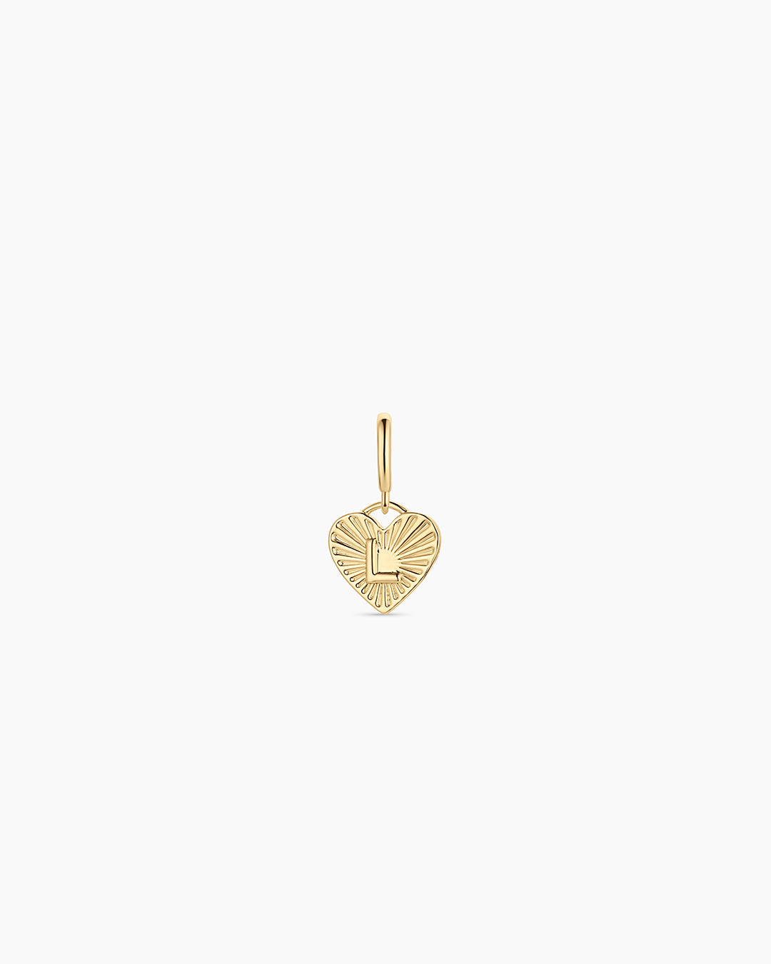Vintage Heart Alphabet Parker Charm