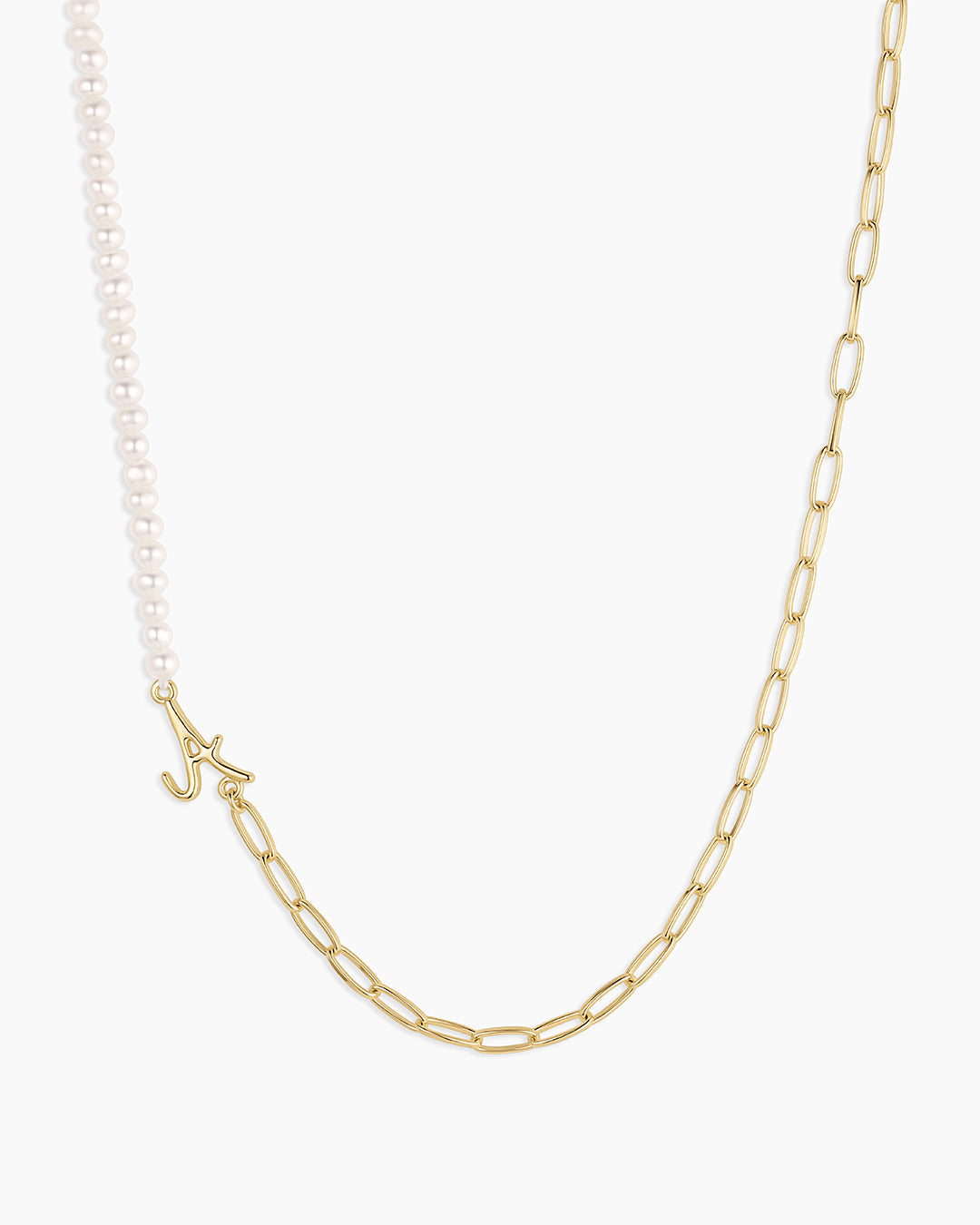 Lou Pearl Alphabet Necklace