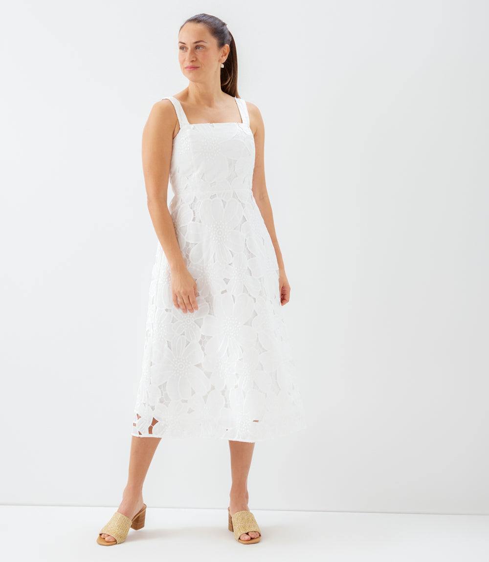 Embroidered Cut-Out Sundress
