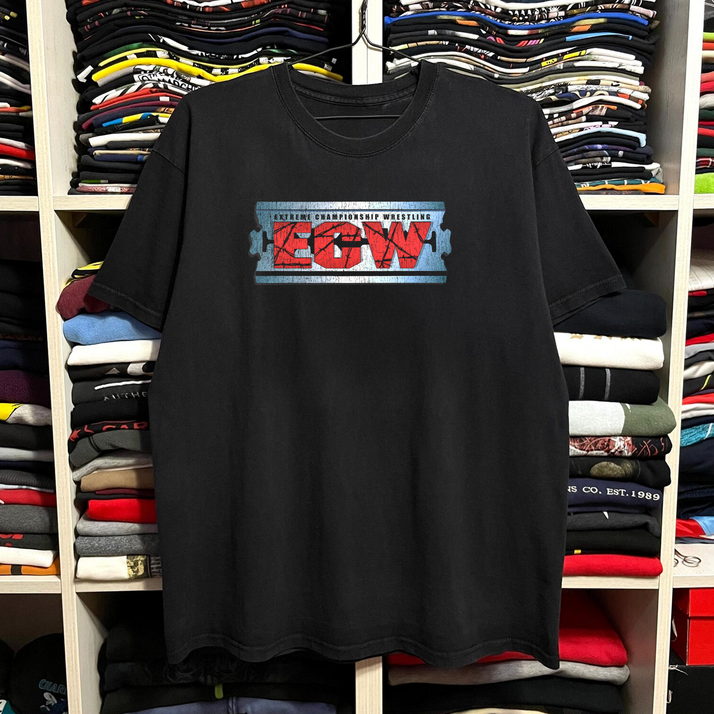 Rare ECW Blade Washed Black Tee