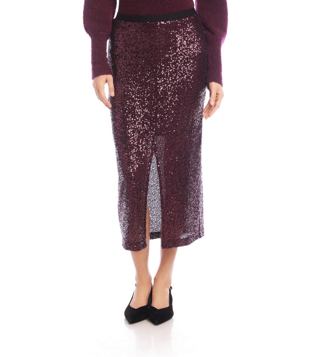 Sequin Midi Skirt