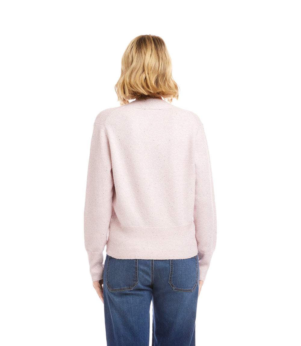 Sequin Wrap Sweater