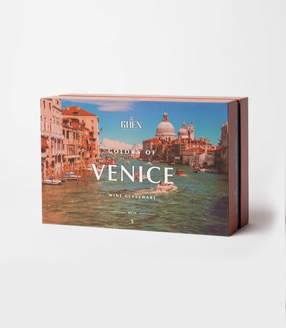 Colors Of Venice Wine Glasses, Set Of 5