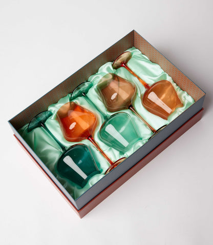 Colors Of Venice Wine Glasses, Set Of 5