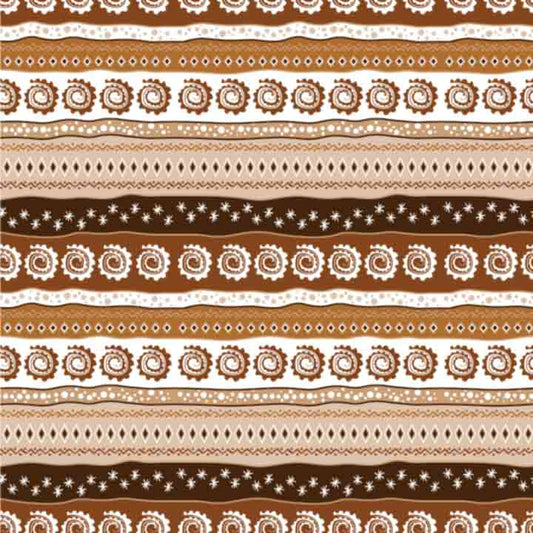 African Pattern - Brown #15 (Sublimation Transfer)