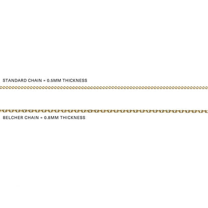 Solid Gold Large Round St Christopher Medallion Necklace