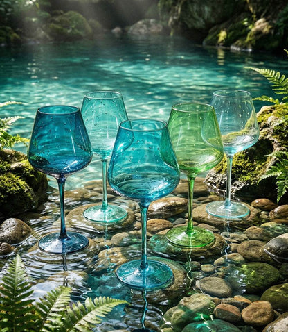 Colors Of Hawaii Wine Glasses, Set Of 5