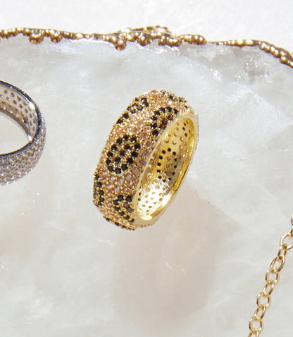 Leopard Crystal Ring