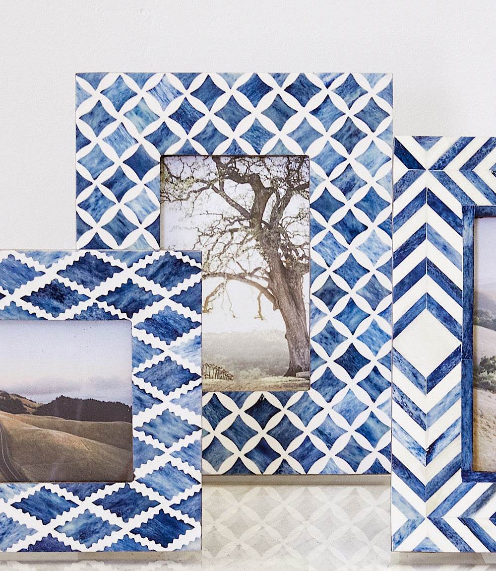 Mosaic Bone Picture Frame