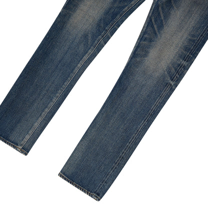 Nara Slim Sureto Worn Black Denim
