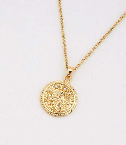 Virgo Coin Necklace