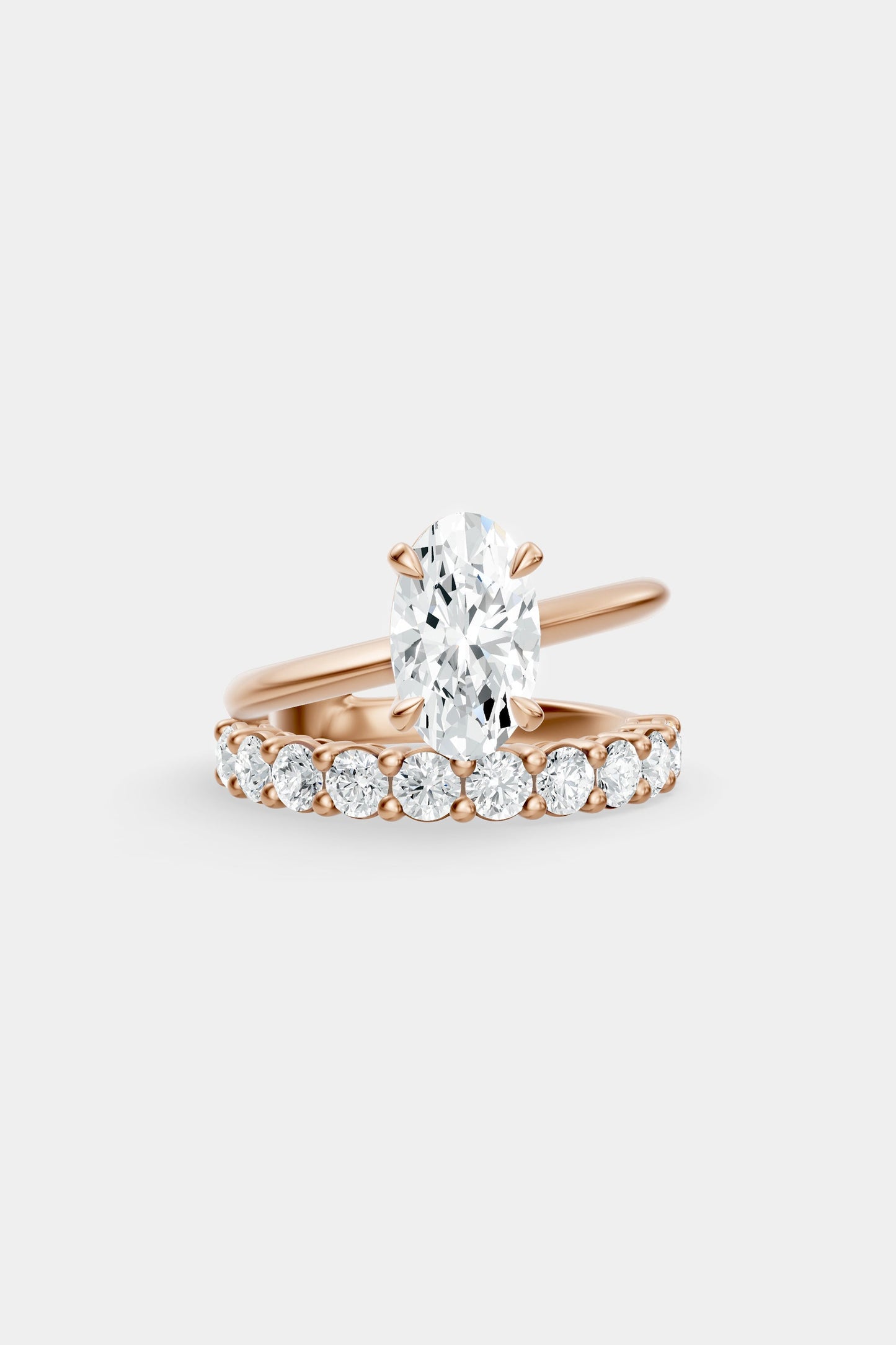 Double Band Diamond Ring | 0.10ct Diamond Band