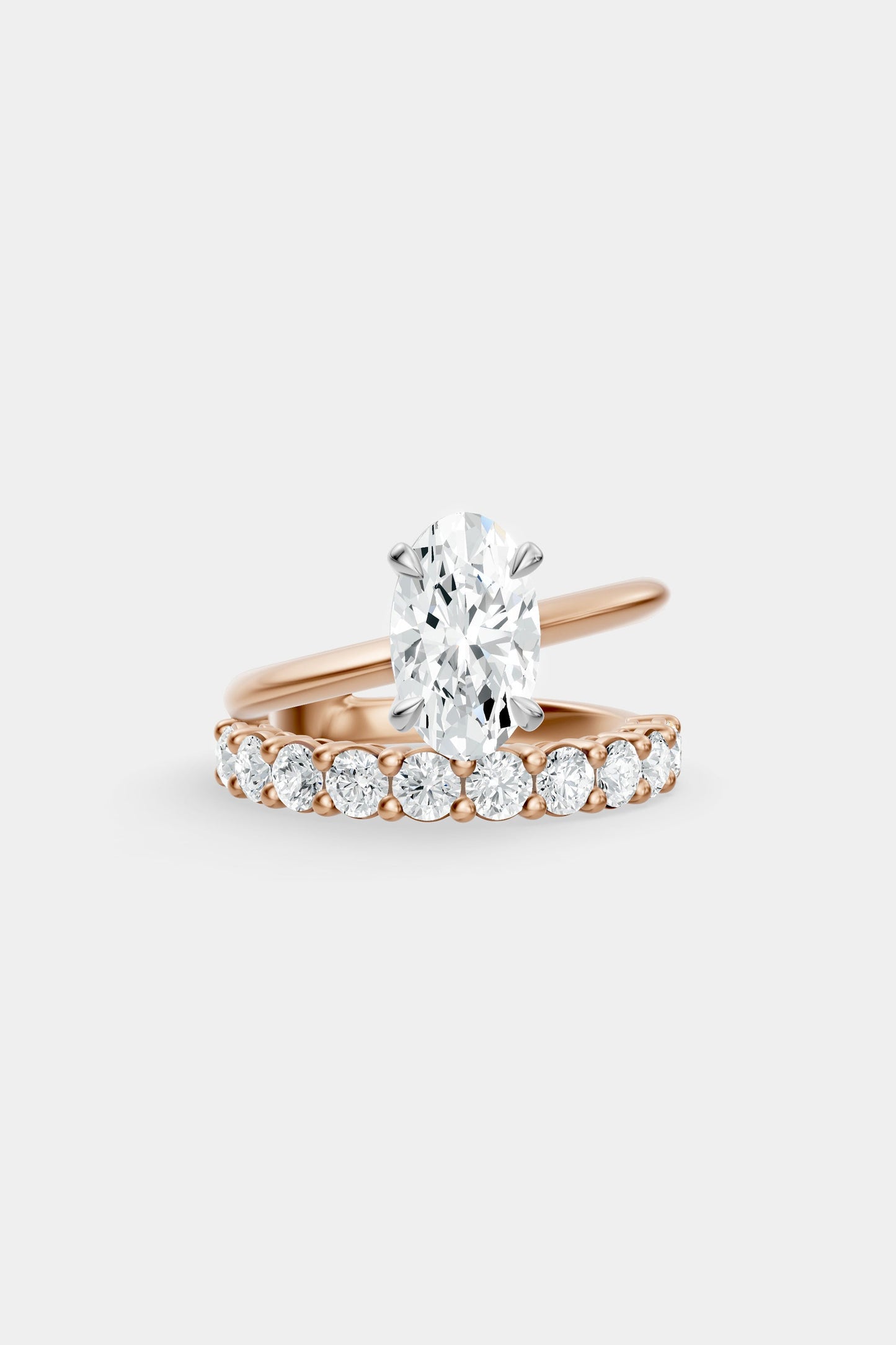 Double Band Diamond Ring | 0.10ct Diamond Band