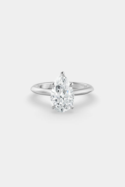 Diamond Solitaire Ring | Traditional Band