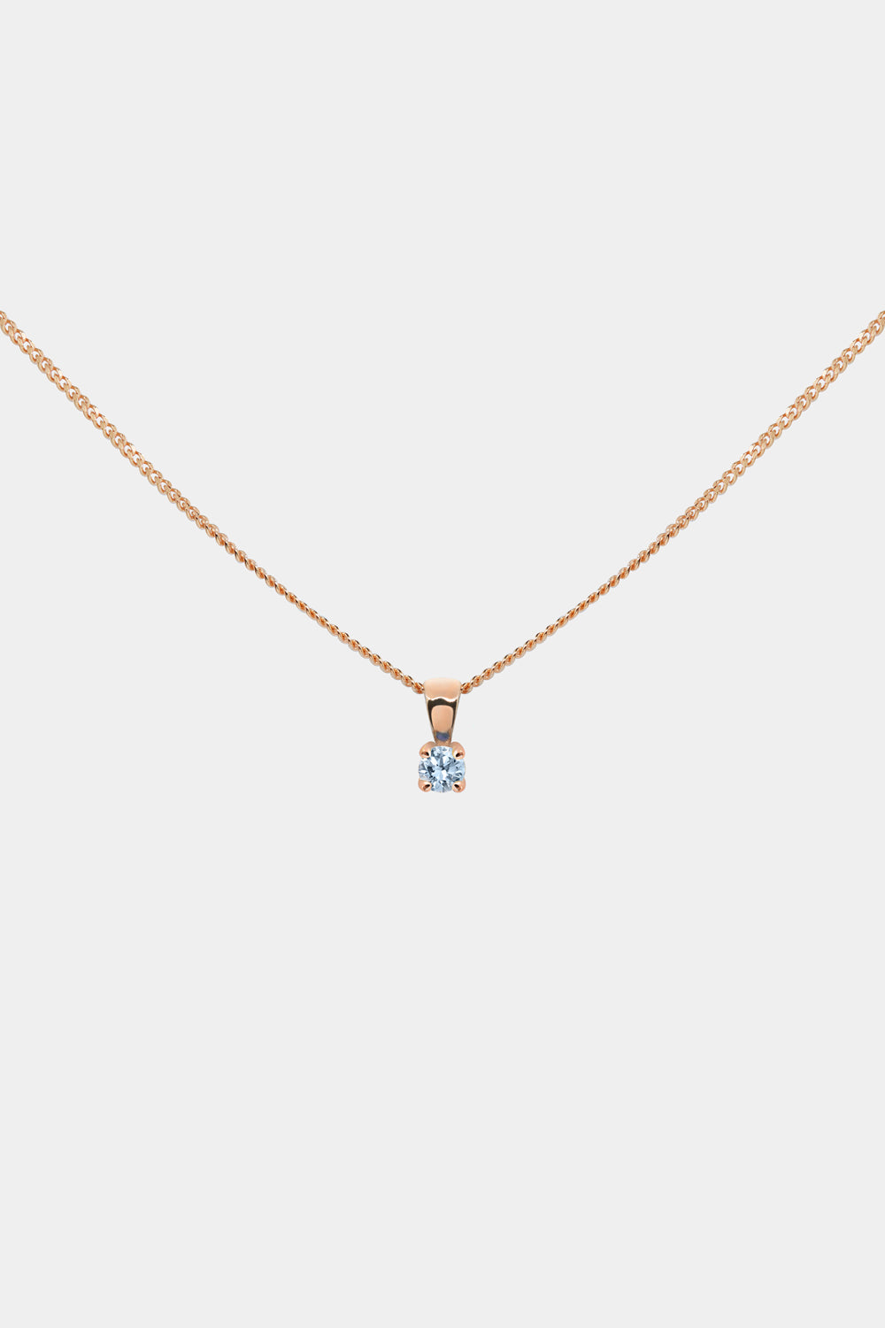 Birthstone Pendant | 9K Rose Gold