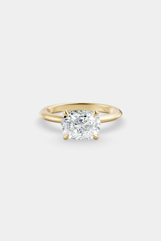 East West Diamond Solitaire Ring | Gwen Band