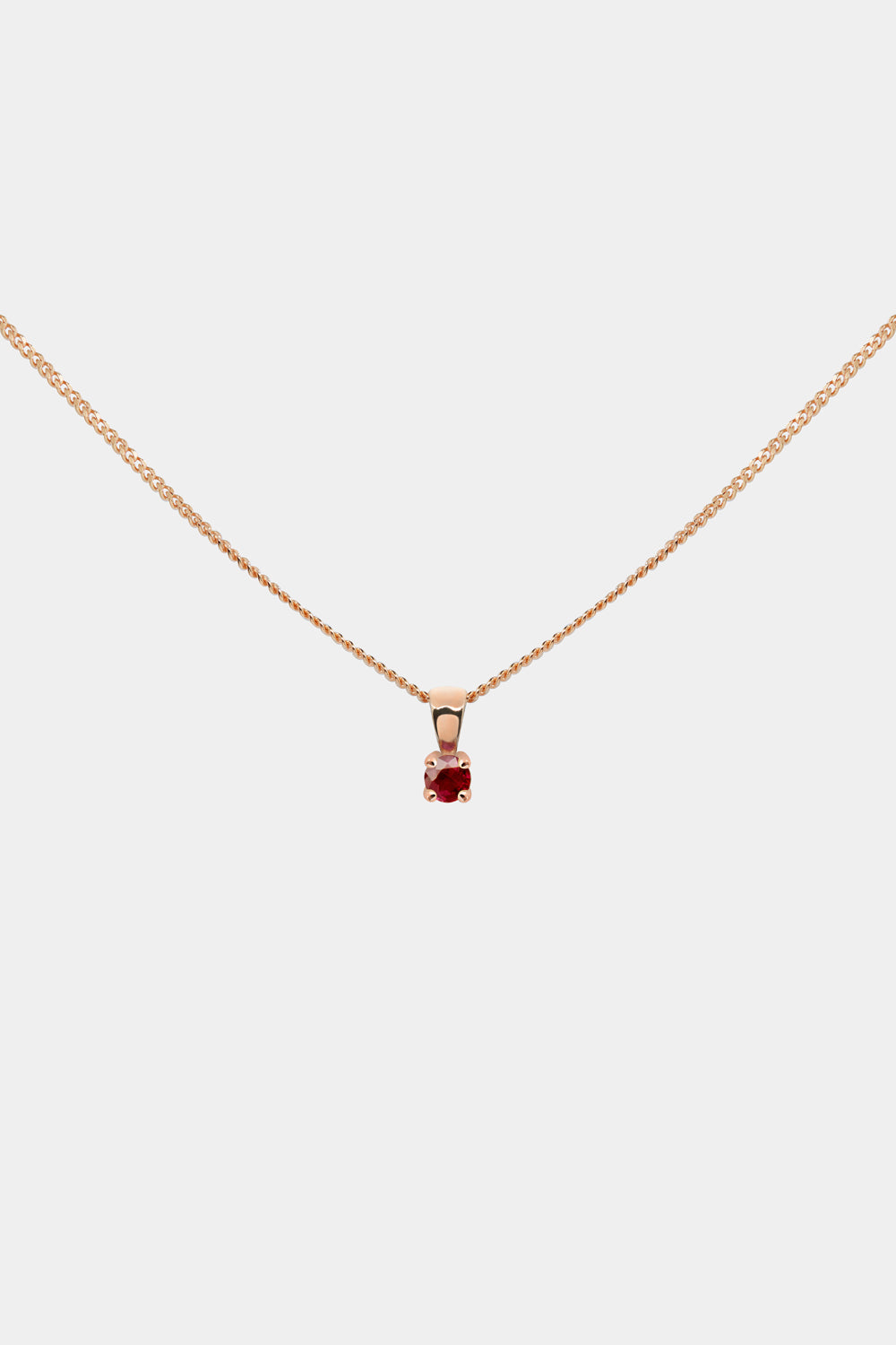 Birthstone Pendant | 9K Rose Gold