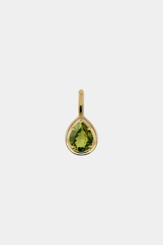 Roma Pear Gemstone Pendant | Yellow Gold