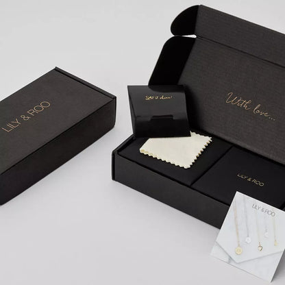 Silver Twisted T-Bar and Large Pearl Personalised Heart Necklace Gift Set