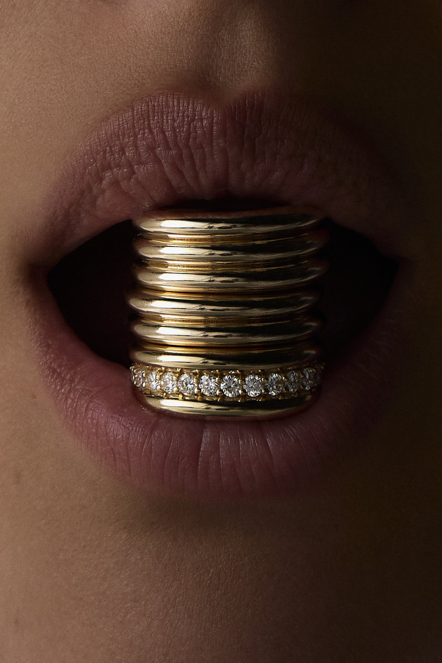 Double Orielle Ring | Silver or 9K White Gold